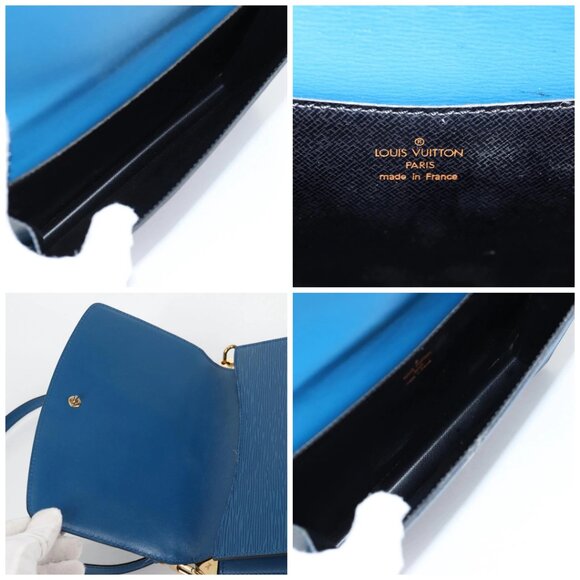 LOUIS VUITTON Epi Grenel Shoulder Bag Blue M52362 LV Auth yk19396 - Picture 16 of 16